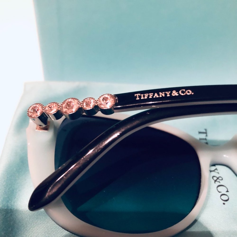 TIFFANY & CO. COBBLESTONE TF 4121B DESIGNER SUNGLASSES TWO-TONE - Picture 3 of 6